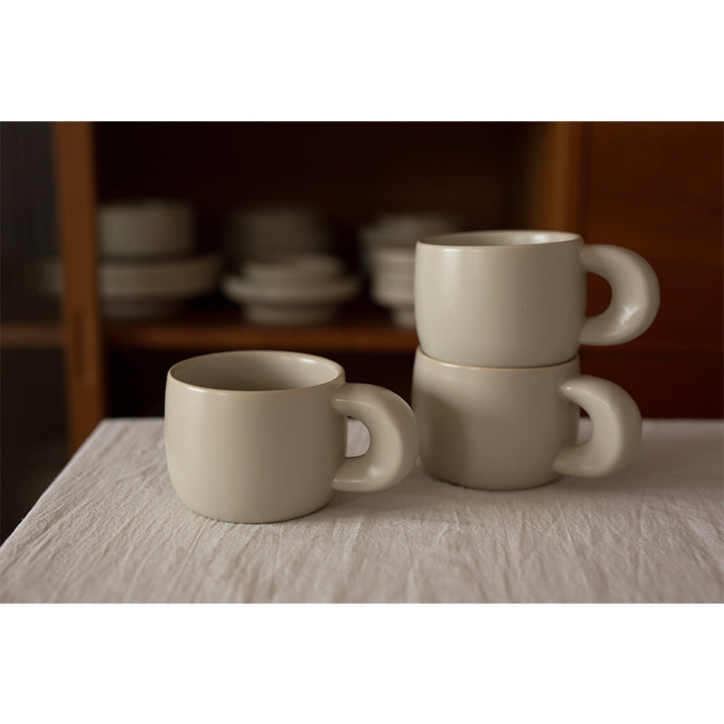Japansk Keramisk Kaffekopp - Handgjord Tradition