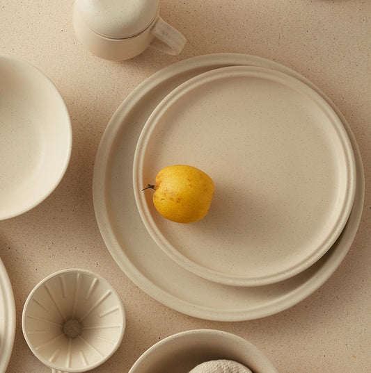 Lyxigt Minimalistiskt Bordsservis Set - Premium Tallriksset - CasaCle