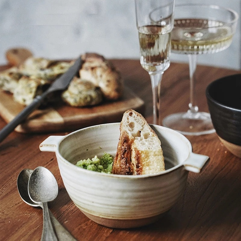 Japansk Stengods Skål - Traditionell Keramikkonst - CasaCle