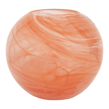 Noin Aura Orange Marmorerad Handgjord Glasvas - CasaCle
