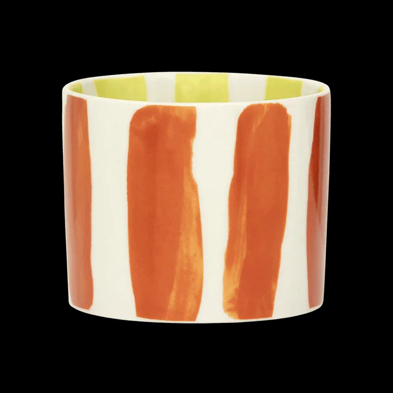 Exklusiva Tazza Stripe Stengodsmuggar - Set om 4 för Stilfull Vardag - CasaCle