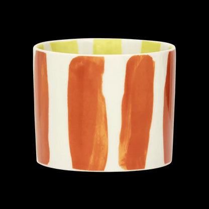 Exklusiva Tazza Stripe Stengodsmuggar - Set om 4 för Stilfull Vardag - CasaCle