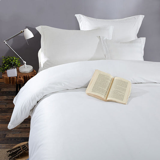 Cotton Satin Bäddset - Premium Bomull 4-delars Set