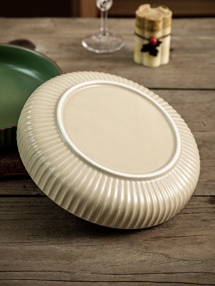 Vintage Keramik Wok-tallrik - Retro Sallads- och Serveringsfat