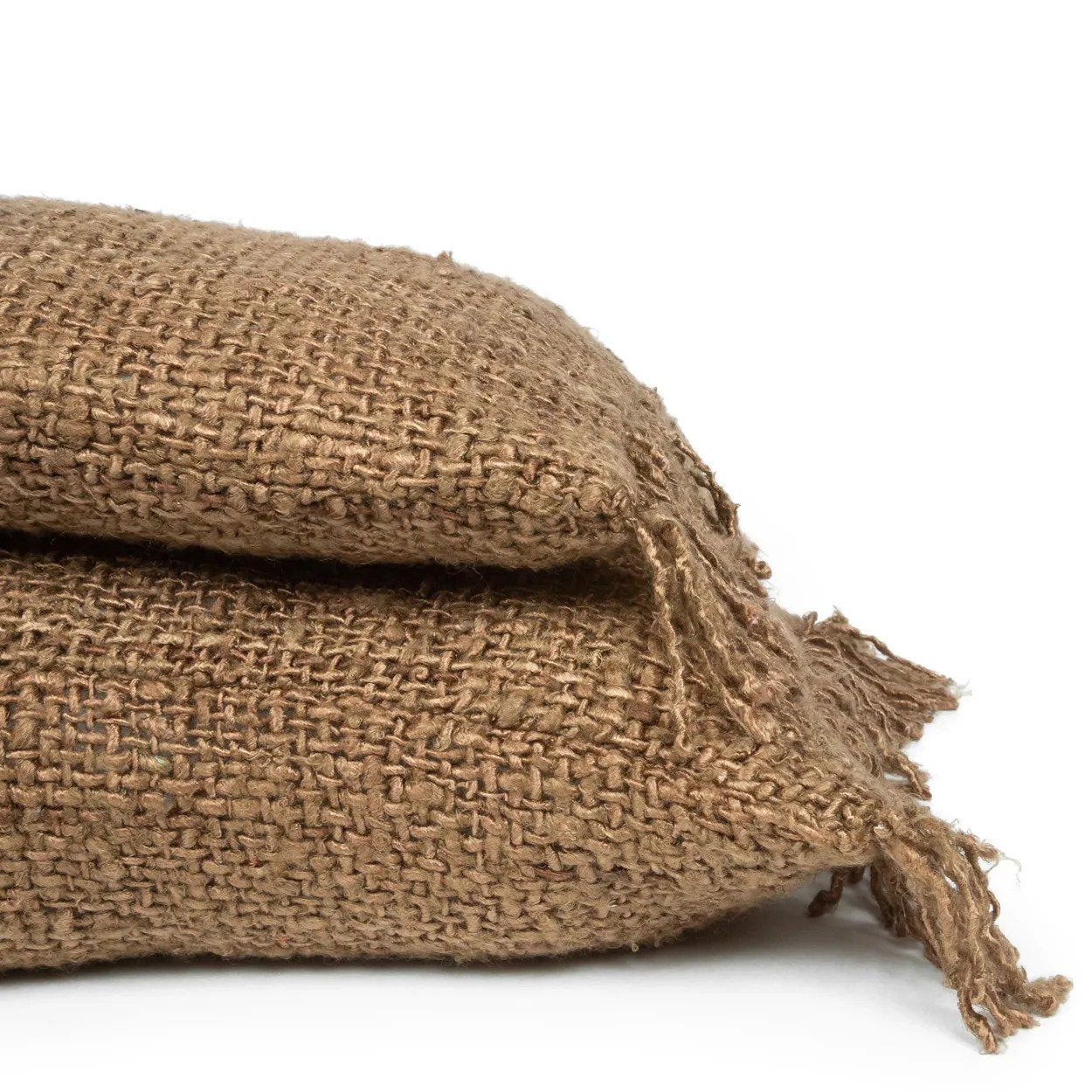 RIVA  Långkuddfodral 35×100 – Djupbrun Bomull - CasaCle