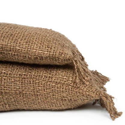 RIVA  Långkuddfodral 35×100 – Djupbrun Bomull - CasaCle