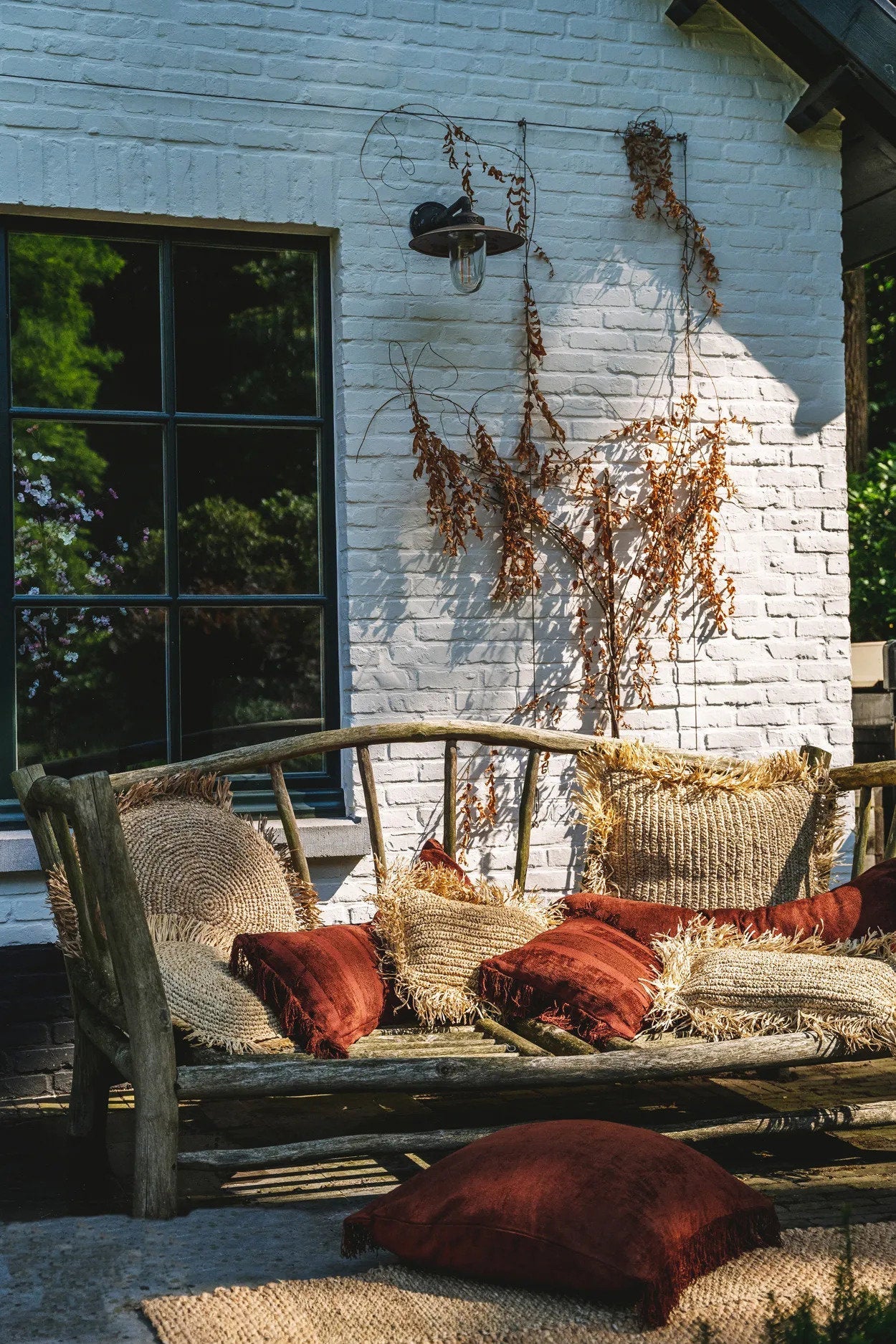 RIVA Sammetskuddöverdrag 30×50 – Bordeaux - CasaCle