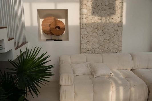 RIVA  Kuddöverdrag 40×40 – Crème - CasaCle