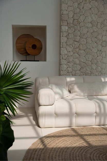 RIVA  Kuddöverdrag 40×40 – Crème - CasaCle