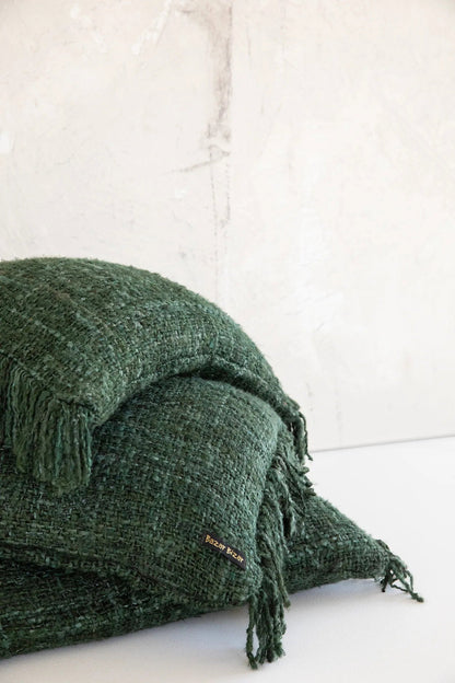 Skogsdimma Bomullskuddfodral 60x60cm - Djup Forest Green - CasaCle