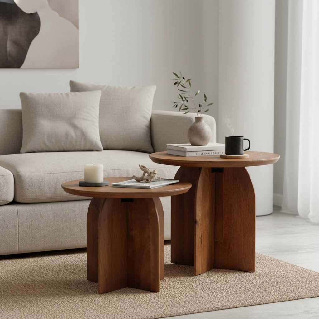 Elara –  Sidobord i massivt mangoträ - CasaCle