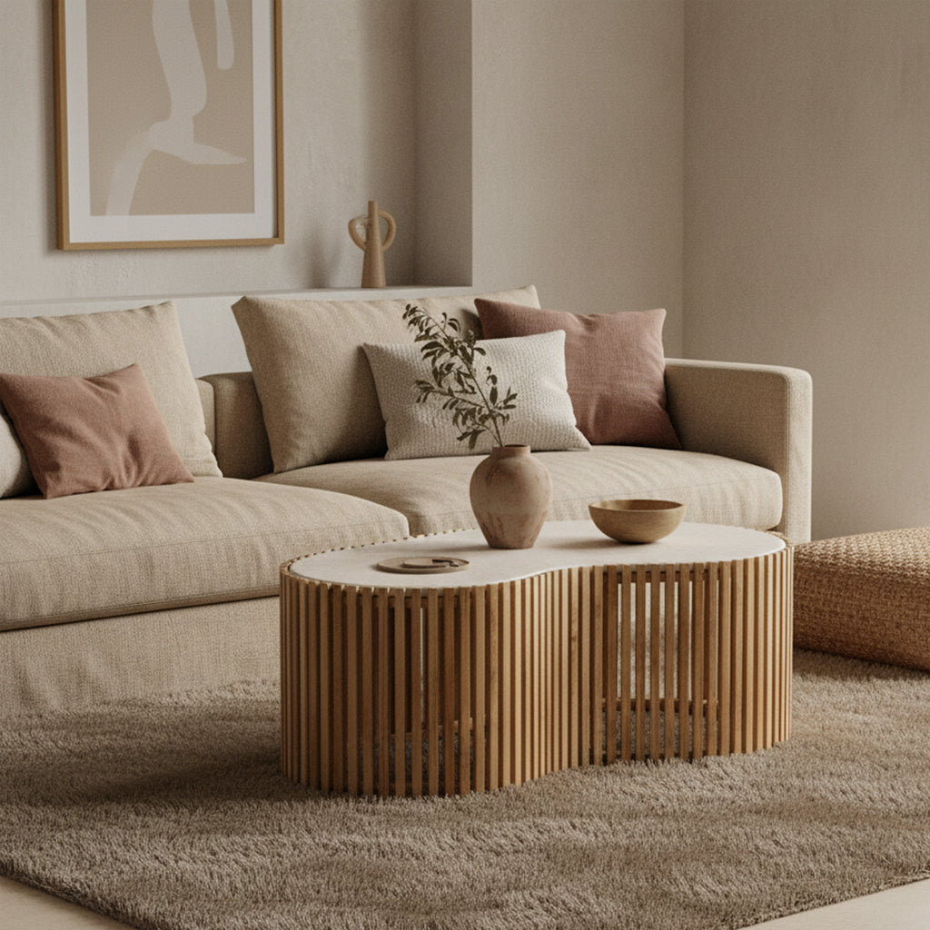 AURELIA – Marmorsoffbord i naturmaterial - CasaCle