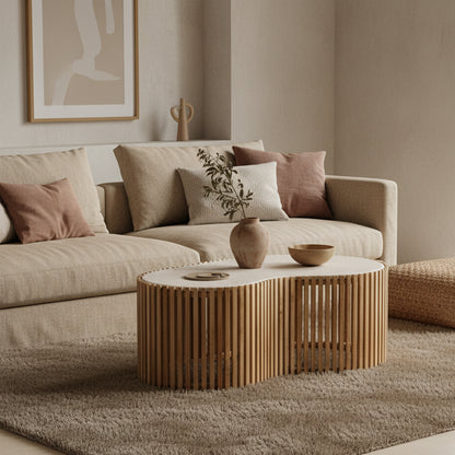 AURELIA – Marmorsoffbord i naturmaterial - CasaCle