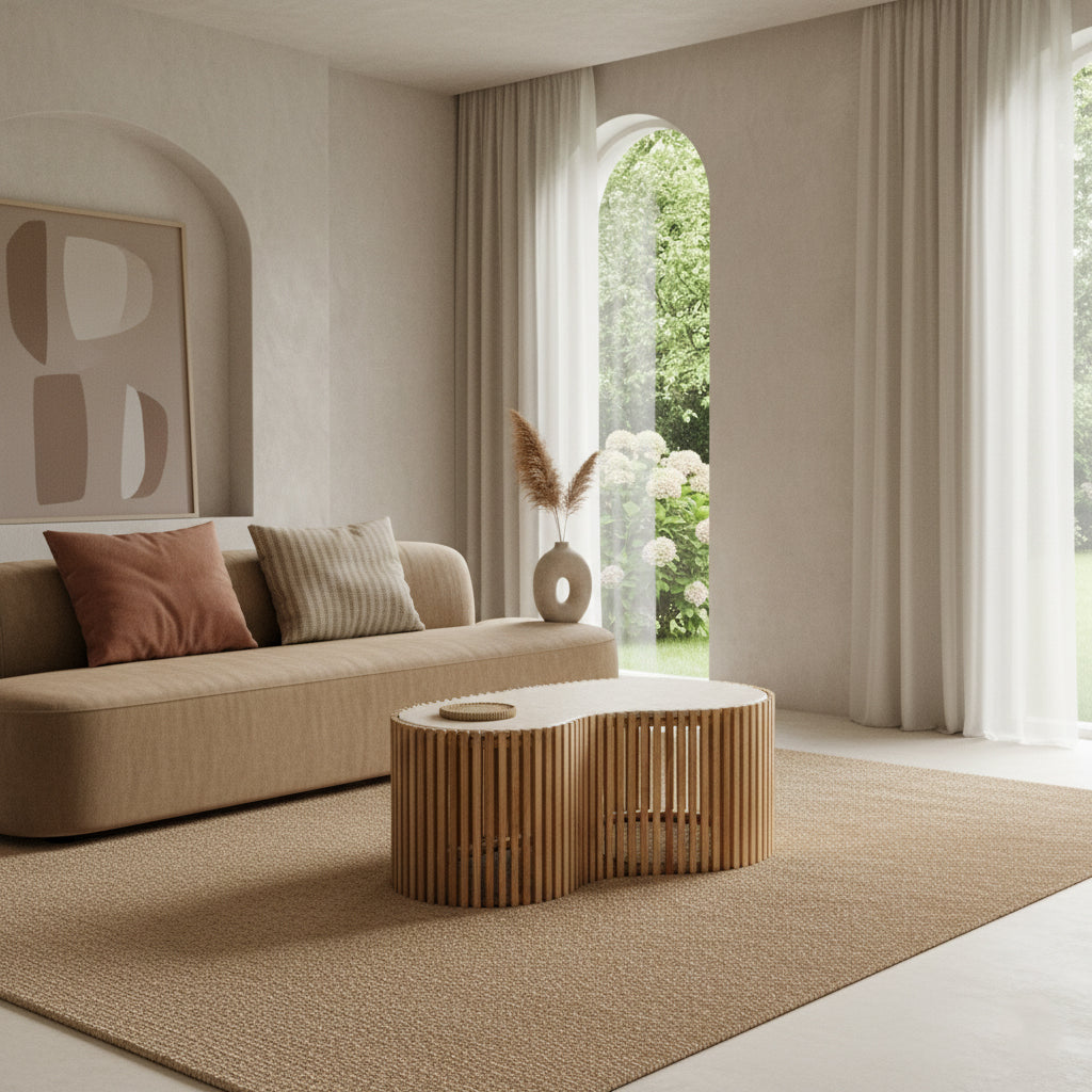 AURELIA – Marmorsoffbord i naturmaterial - CasaCle