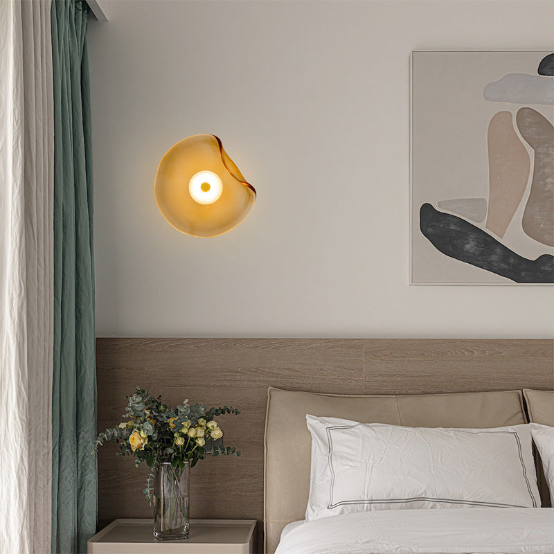 Sovrum Vägglampa - Rund Sänglampa för Läsning