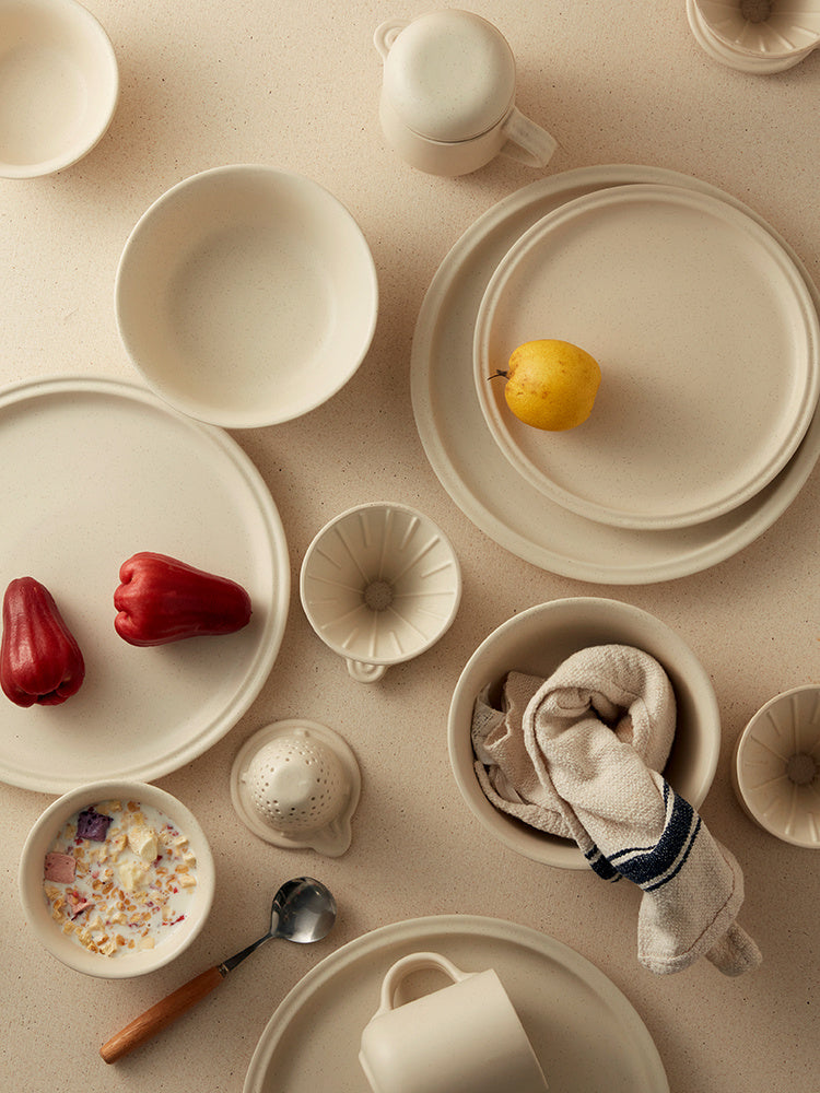 Minimalistiskt Keramik Bordsservis Set - Modern Hemdesign